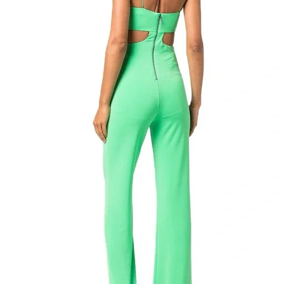 Alice & Olivia Havana Cut Out Green Women's Jumpsuit - NWT - Size 4 - Picture 4 of 5